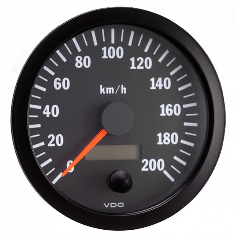 VDO Cockpit Vision Speedometer 200 Km-h 100mm 12-24V gauge